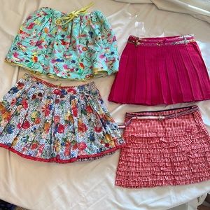 Set of 4 Oilily girls sz 5 skirts